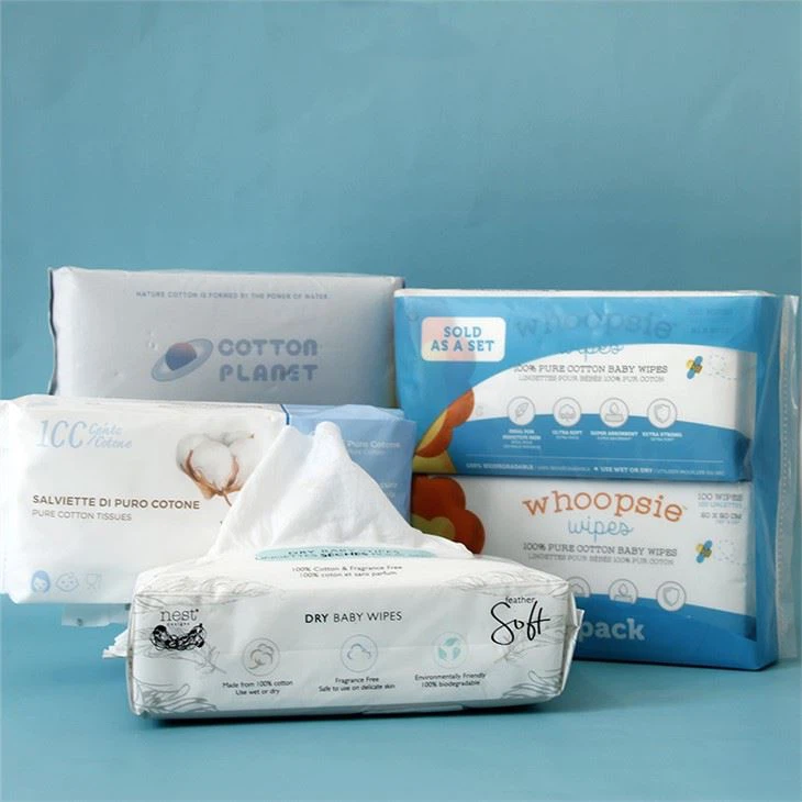100PCS Tissue Wipes For Face Six Pack Packing